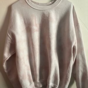 Pink Tie dye crew neck
